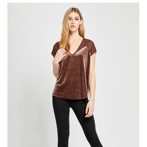 Velvet with mesh top